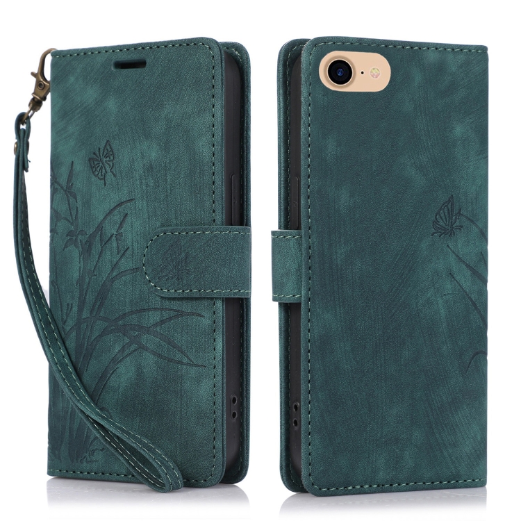 For iPhone 7 / 8 / SE 2022 Orchid Butterfly Embossed Leather Phone Case(Green)
For iPhone 7 / 8 / SE 2022 Orchid Butterfly Embossed Leather Phone Case(Green)