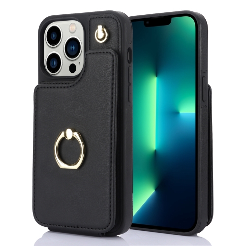 For iPhone 13 Pro YM005 Skin Feel Card Bag Phone Case with Long Lanyard(Black)
For iPhone 13 Pro YM005 Skin Feel Card Bag Phone Case with Long Lanyard(Black)