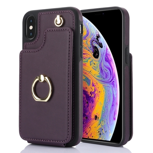 For iPhone X / XS YM005 Skin Feel Card Bag Phone Case with Long Lanyard(Dark Purple)
For iPhone X / XS YM005 Skin Feel Card Bag Phone Case with Long Lanyard(Dark Purple)