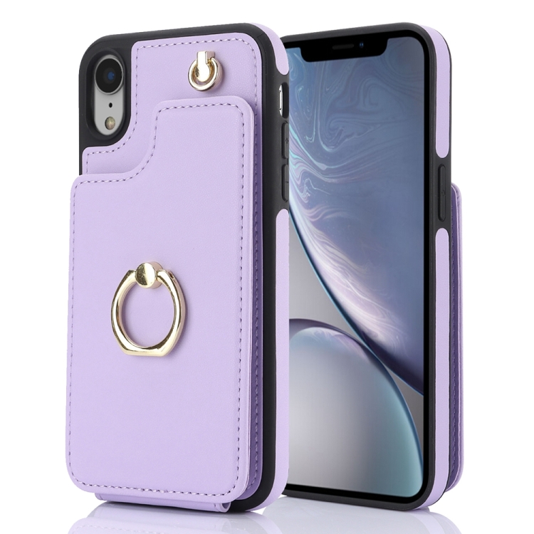 For iPhone XR YM005 Skin Feel Card Bag Phone Case with Long Lanyard(Light Purple)
For iPhone XR YM005 Skin Feel Card Bag Phone Case with Long Lanyard(Light Purple)