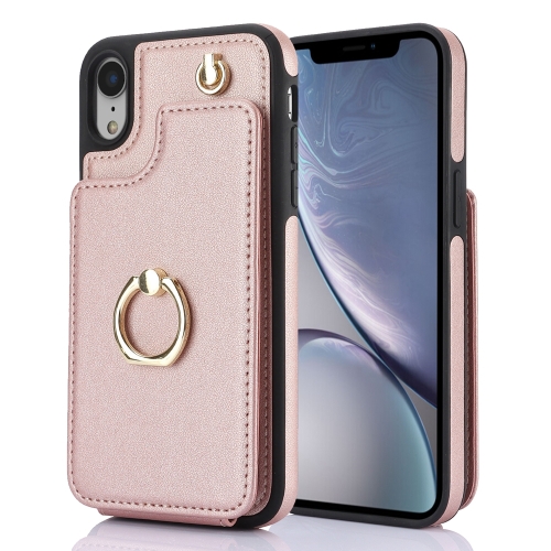 For iPhone XR YM005 Skin Feel Card Bag Phone Case with Long Lanyard(Rose Gold)
For iPhone XR YM005 Skin Feel Card Bag Phone Case with Long Lanyard(Rose Gold)