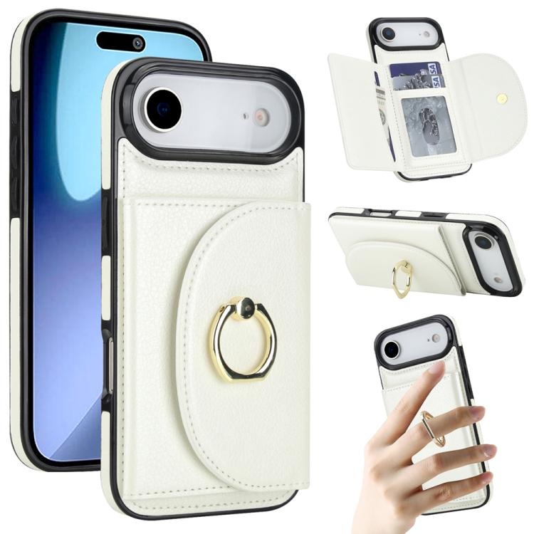 For iPhone Air Ring Holder Card Bag Skin Feel Phone Case(White)
For iPhone Air Ring Holder Card Bag Skin Feel Phone Case(White)
