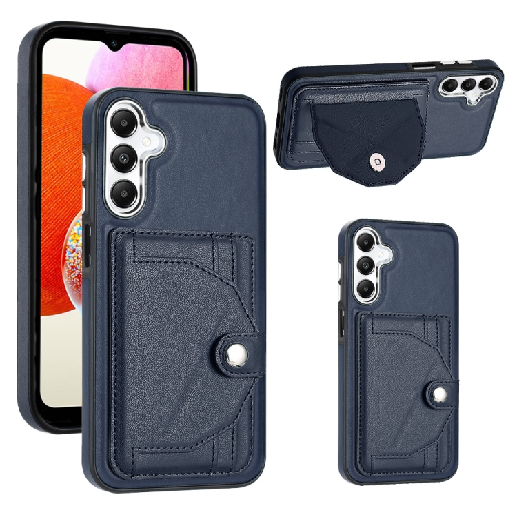 For Samsung Galaxy A25 5G Shockproof Leather Phone Case with Card Holder(Blue)
For Samsung Galaxy A25 5G Shockproof Leather Phone Case with Card Holder(Blue)