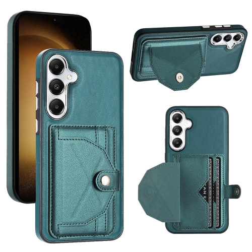 For Samsung Galaxy S24+ 5G Shockproof Leather Phone Case with Card Holder(Green)
For Samsung Galaxy S24+ 5G Shockproof Leather Phone Case with Card Holder(Green)