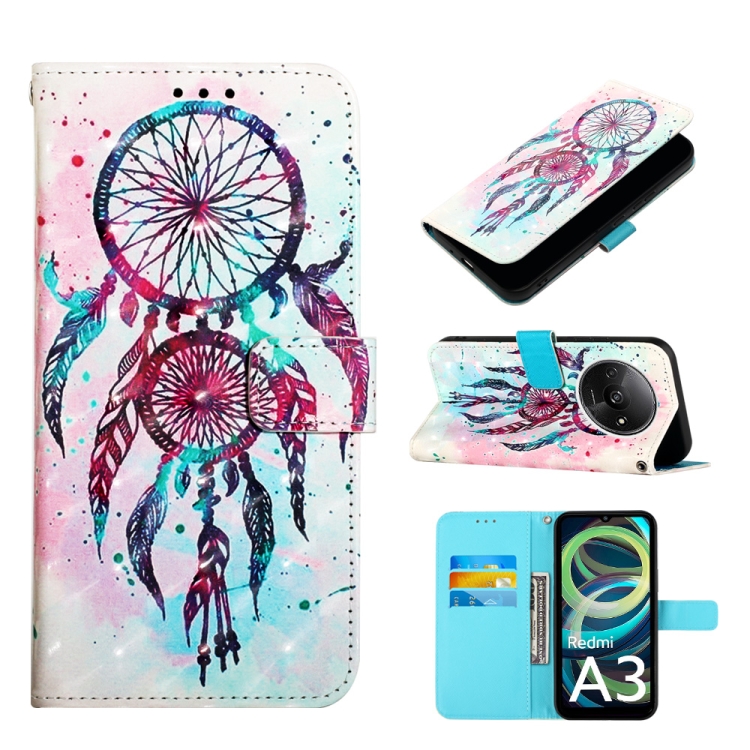 For Xiaomi Redmi A3 3D Painting Horizontal Flip Leather Phone Case(Color Drop Wind Chimes)
For Xiaomi Redmi A3 3D Painting Horizontal Flip Leather Phone Case(Color Drop Wind Chimes)