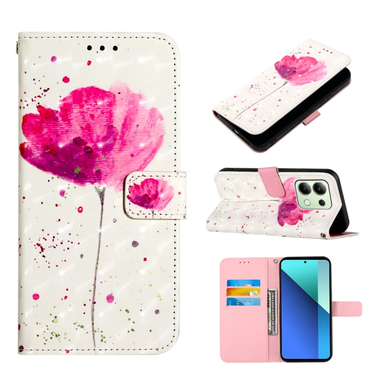 For Xiaomi Redmi Note 13 4G Global 3D Painting Horizontal Flip Leather Phone Case(Flower)
For Xiaomi Redmi Note 13 4G Global 3D Painting Horizontal Flip Leather Phone Case(Flower)