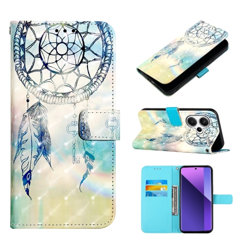 

For Xiaomi Redmi Note 13 Pro+ 5G 3D Painting Horizontal Flip Leather Phone Case(Dream Wind Chimes)