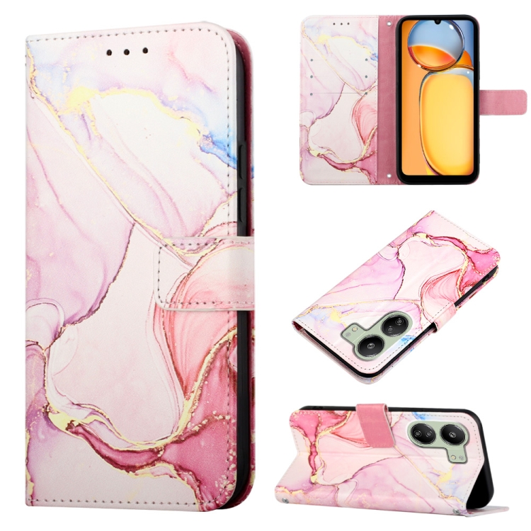 For Xiaomi Redmi 13C PT003 Marble Pattern Flip Leather Phone Case(Rose Gold)
For Xiaomi Redmi 13C PT003 Marble Pattern Flip Leather Phone Case(Rose Gold)