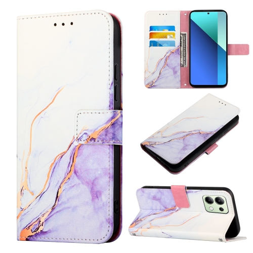 For Xiaomi Redmi Note 13 4G Global PT003 Marble Pattern Flip Leather Phone Case(White Purple)
For Xiaomi Redmi Note 13 4G Global PT003 Marble Pattern Flip Leather Phone Case(White Purple)