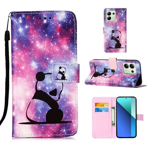 For Xiaomi Redmi Note 13 4G Global Colored Drawing Pattern Plain Weave Leather Phone Case(Baby Panda)
For Xiaomi Redmi Note 13 4G Global Colored Drawing Pattern Plain Weave Leather Phone Case(Baby Panda)