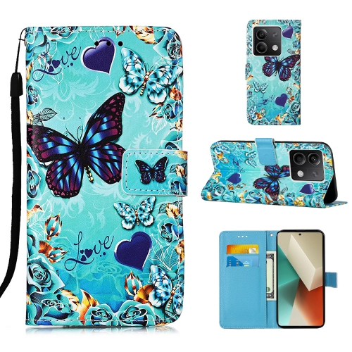 For Xiaomi Redmi Note 13 5G Global Colored Drawing Pattern Plain Weave Leather Phone Case(Caring Butterfly)
For Xiaomi Redmi Note 13 5G Global Colored Drawing Pattern Plain Weave Leather Phone Case(Caring Butterfly)