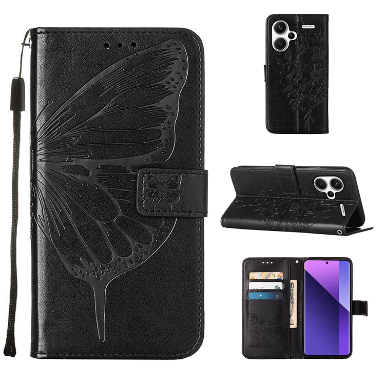For Xiaomi Redmi Note 13 Pro+ 5G Embossed Butterfly Leather Phone Case(Black)
For Xiaomi Redmi Note 13 Pro+ 5G Embossed Butterfly Leather Phone Case(Black)