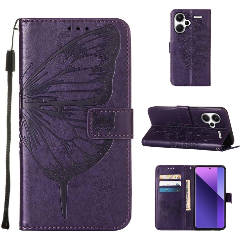 For Xiaomi Redmi Note 13 Pro+ 5G Embossed Butterfly Leather Phone Case(Dark Purple)
For Xiaomi Redmi Note 13 Pro+ 5G Embossed Butterfly Leather Phone Case(Dark Purple)