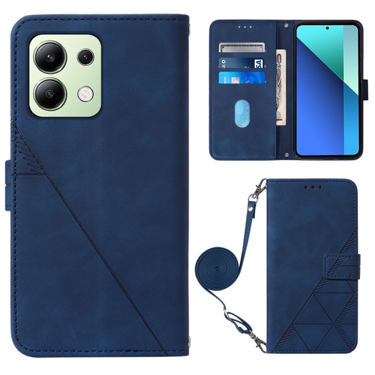 For Xiaomi Redmi Note 13 4G Global Crossbody 3D Embossed Flip Leather Phone Case(Blue)
For Xiaomi Redmi Note 13 4G Global Crossbody 3D Embossed Flip Leather Phone Case(Blue)