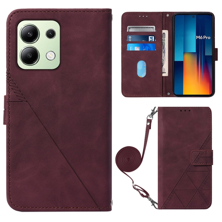 For Xiaomi Redmi Note 13 Pro 4G Global Crossbody 3D Embossed Flip Leather Phone Case(Wine Red)
For Xiaomi Redmi Note 13 Pro 4G Global Crossbody 3D Embossed Flip Leather Phone Case(Wine Red)