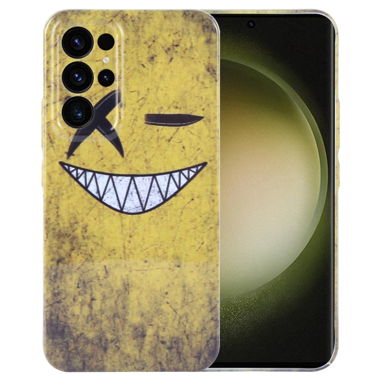 For Samsung Galaxy S23 Ultra 5G Painted Pattern Precise Hole PC Phone Case(Yellow Background Smiling)
For Samsung Galaxy S23 Ultra 5G Painted Pattern Precise Hole PC Phone Case(Yellow Background Smiling)