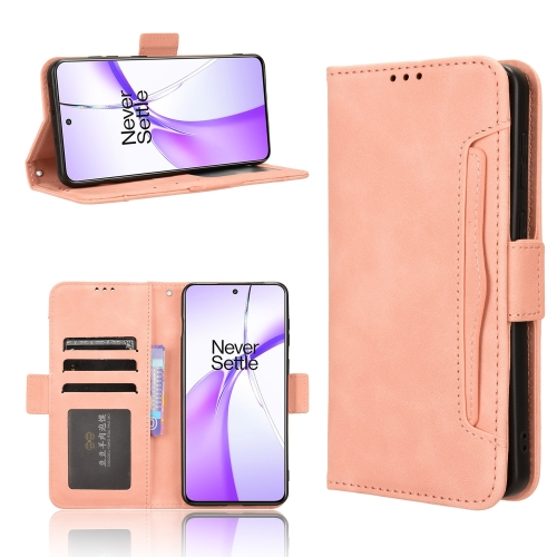 

For OnePlus Ace 3V 5G / Nord CE4 5G Skin Feel Calf Texture Card Slots Leather Phone Case(Pink)