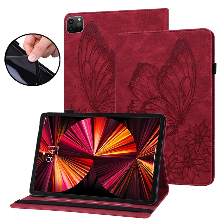For iPad Pro 12.9 2022 / 2021 / 2020 Big Butterfly Embossed Leather Tablet Case(Red)
For iPad Pro 12.9 2022 / 2021 / 2020 Big Butterfly Embossed Leather Tablet Case(Red)