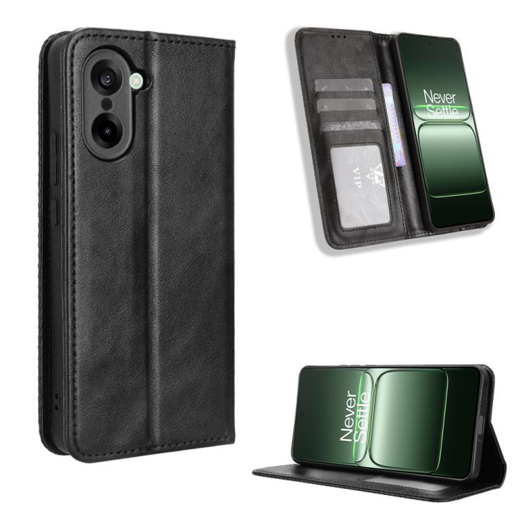 For OnePlus Ace 5 Racing 5G Magnetic Buckle Retro Texture Leather Phone Case(Black)
For OnePlus Ace 5 Racing 5G Magnetic Buckle Retro Texture Leather Phone Case(Black)