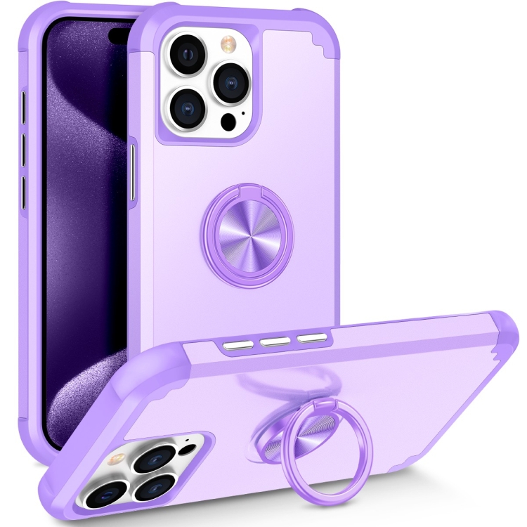 For iPhone 15 Pro Max L2 Rotating Ring Holder Magnetic Phone Case(Light Purple)
For iPhone 15 Pro Max L2 Rotating Ring Holder Magnetic Phone Case(Light Purple)