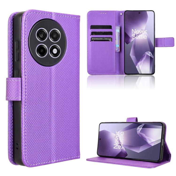 For OnePlus Ace 5 5G / 5 Pro 5G / 13R 5G Diamond Texture Leather Phone Case(Purple)
For OnePlus Ace 5 5G / 5 Pro 5G / 13R 5G Diamond Texture Leather Phone Case(Purple)