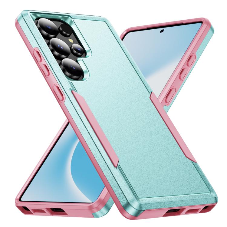 For Samsung Galaxy S25 Ultra 5G Pioneer Armor Heavy Duty PC Hybrid TPU Phone Case(Green+Pink)
For Samsung Galaxy S25 Ultra 5G Pioneer Armor Heavy Duty PC Hybrid TPU Phone Case(Green+Pink)