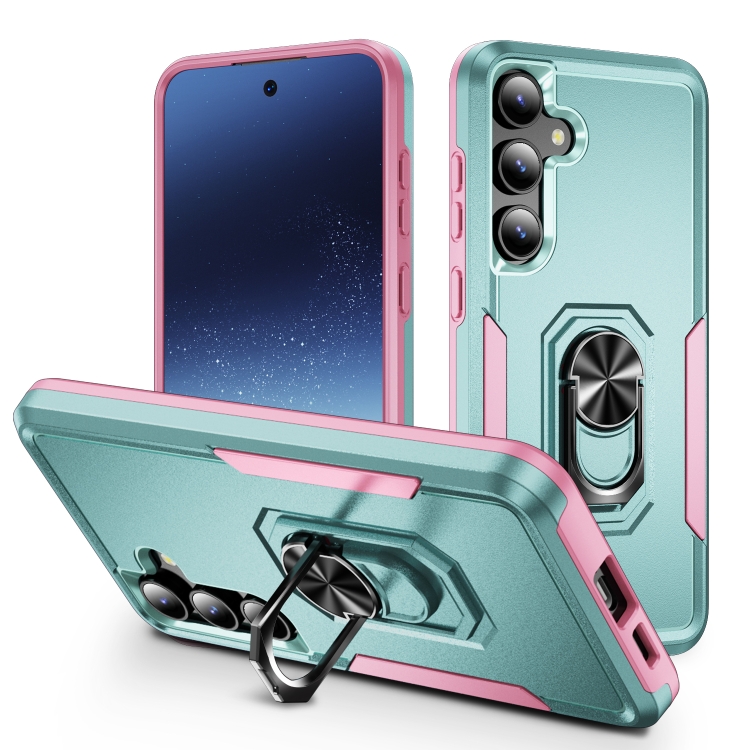 For Samsung Galaxy S24+ 5G Pioneer Armor Heavy Duty PC + TPU Phone Case with Holder(Green+Pink)
For Samsung Galaxy S24+ 5G Pioneer Armor Heavy Duty PC + TPU Phone Case with Holder(Green+Pink)