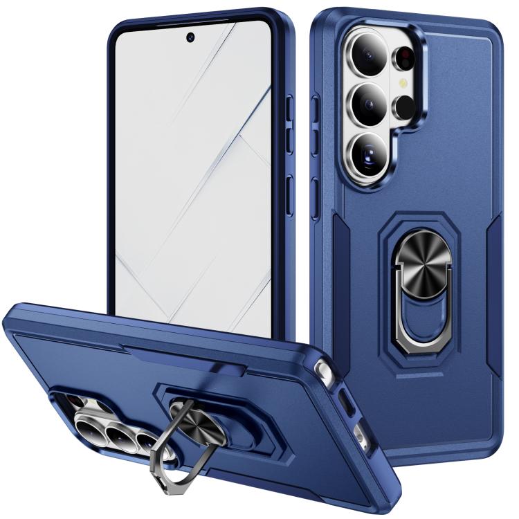 For Samsung Galaxy S26 Ultra 5G Pioneer Armor Heavy Duty PC Hybrid TPU Phone Case with Holder(Blue)
For Samsung Galaxy S26 Ultra 5G Pioneer Armor Heavy Duty PC Hybrid TPU Phone Case with Holder(Blue)