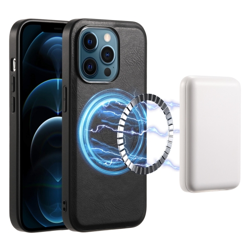 For iPhone 12 Pro Max Denior Cowhide Texture Leather MagSafe Phone Case(Black)
For iPhone 12 Pro Max Denior Cowhide Texture Leather MagSafe Phone Case(Black)