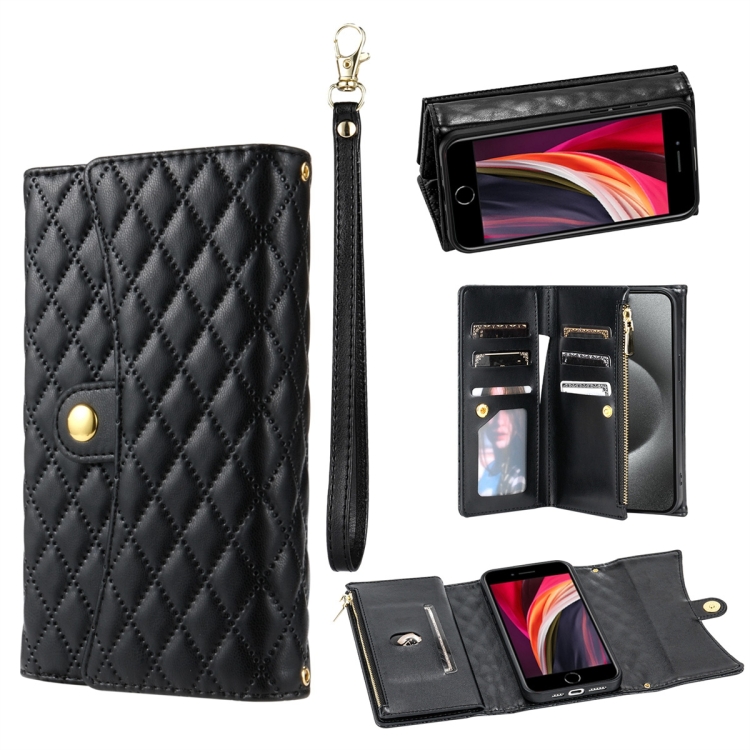 For iPhone 7 Plus / 8 Plus Zipper Multi-Card Wallet Rhombic Leather Phone Case(Black)
For iPhone 7 Plus / 8 Plus Zipper Multi-Card Wallet Rhombic Leather Phone Case(Black)