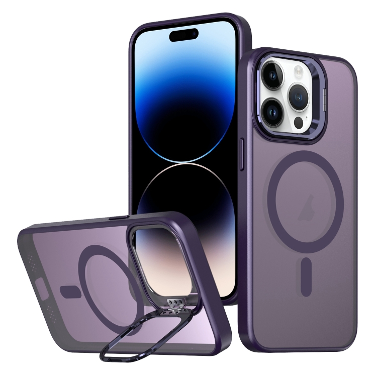 For iPhone 14 Pro Metal Invisible Camera Holder MagSafe Magnetic Phone Case(Purple)
For iPhone 14 Pro Metal Invisible Camera Holder MagSafe Magnetic Phone Case(Purple)