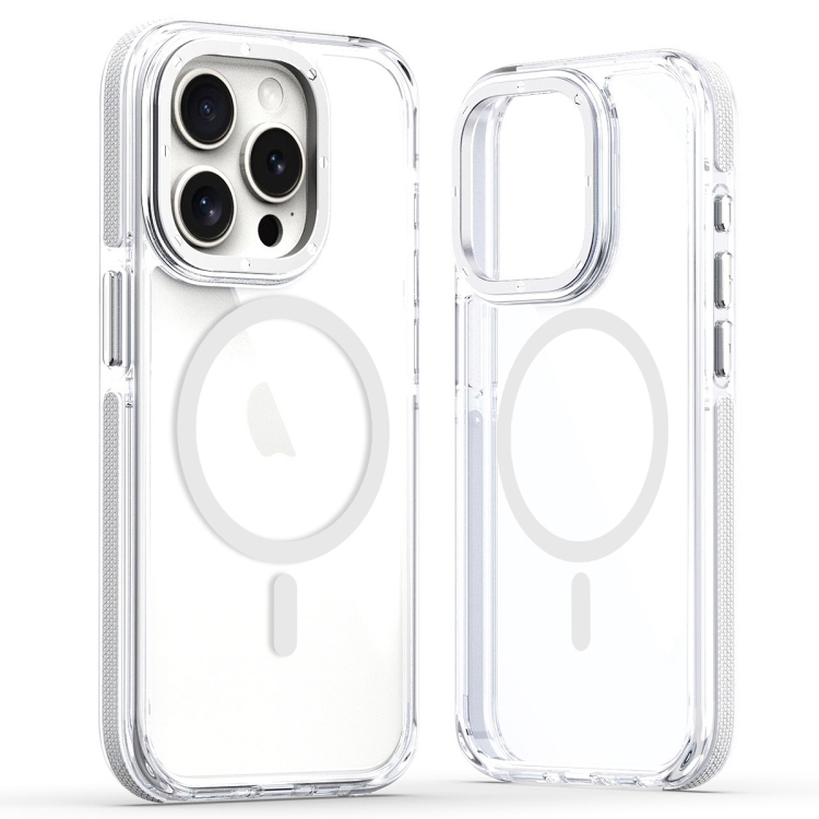 For iPhone 15 Pro Max Dual-Color Clear Acrylic Hybrid TPU MagSafe Phone Case(Transparent)
For iPhone 15 Pro Max Dual-Color Clear Acrylic Hybrid TPU MagSafe Phone Case(Transparent)