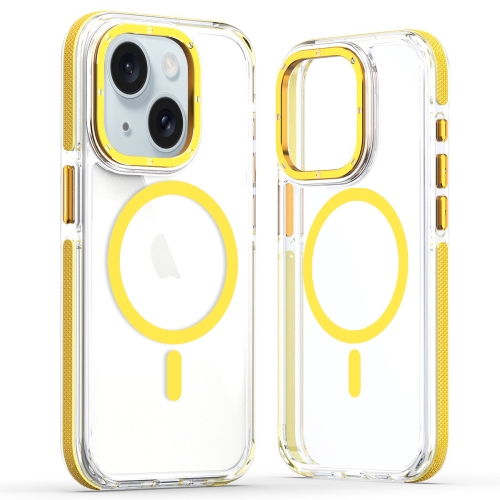 For iPhone 14 Plus Dual-Color Clear Acrylic Hybrid TPU MagSafe Phone Case(Yellow)
For iPhone 14 Plus Dual-Color Clear Acrylic Hybrid TPU MagSafe Phone Case(Yellow)