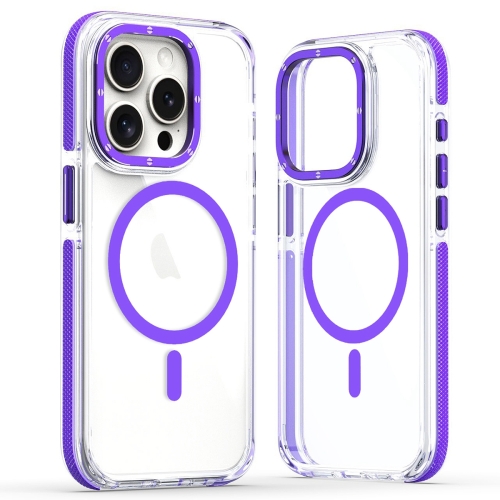For iPhone 14 Pro Max Dual-Color Clear Acrylic Hybrid TPU MagSafe Phone Case(Purple)
For iPhone 14 Pro Max Dual-Color Clear Acrylic Hybrid TPU MagSafe Phone Case(Purple)