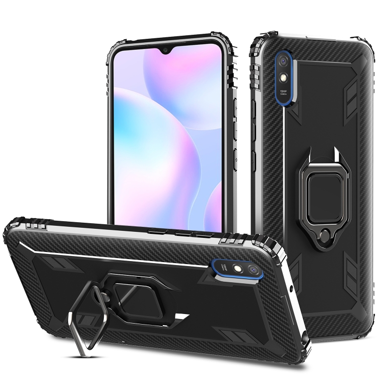 For Xiaomi Redmi 9A Carbon Fiber Protective Case with 360 Degree Rotating Ring Holder(Black)
For Xiaomi Redmi 9A Carbon Fiber Protective Case with 360 Degree Rotating Ring Holder(Black)
