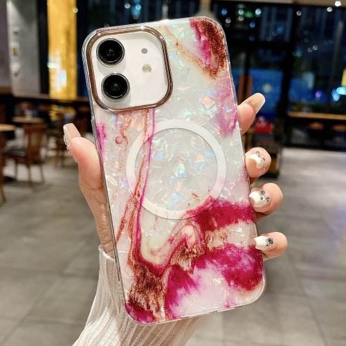 For iPhone 11 IMD Marble Acrylic Hybrid TPU Plating MagSafe Phone Case(Rose Red)
For iPhone 11 IMD Marble Acrylic Hybrid TPU Plating MagSafe Phone Case(Rose Red)
