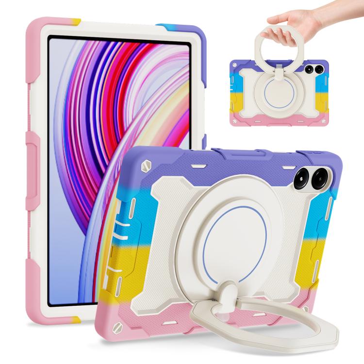 适用于Redmi Pad Pro 12.1 / Pad 2 Pro Armor Portable Rotating Ring Holder Silicone Tablet Case(Colorful Pink)
适用于Redmi Pad Pro 12.1 / Pad 2 Pro Armor Portable Rotating Ring Holder Silicone Tablet Case(Colorful Pink)