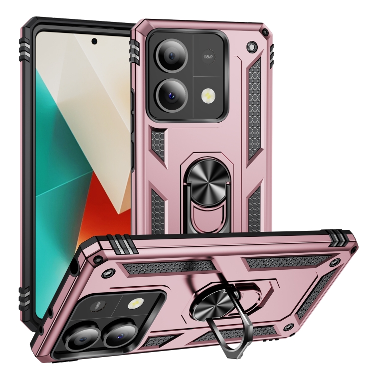 For Xiaomi Redmi Note 13 5G Shockproof TPU + PC Phone Case with Holder(Rose Gold)
For Xiaomi Redmi Note 13 5G Shockproof TPU + PC Phone Case with Holder(Rose Gold)