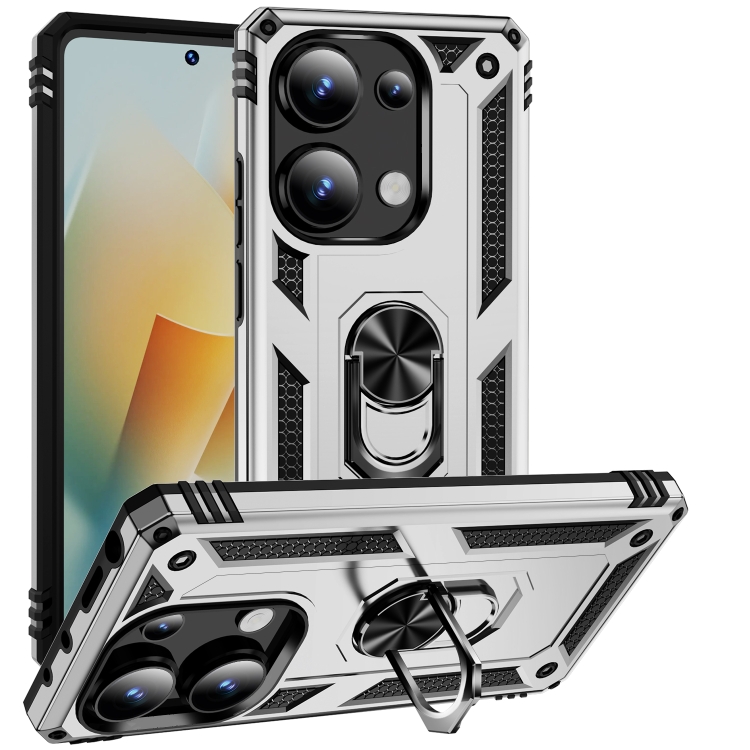 For Xiaomi Redmi Note 13 Pro 4G Shockproof TPU + PC Phone Case with Holder(Silver)
For Xiaomi Redmi Note 13 Pro 4G Shockproof TPU + PC Phone Case with Holder(Silver)