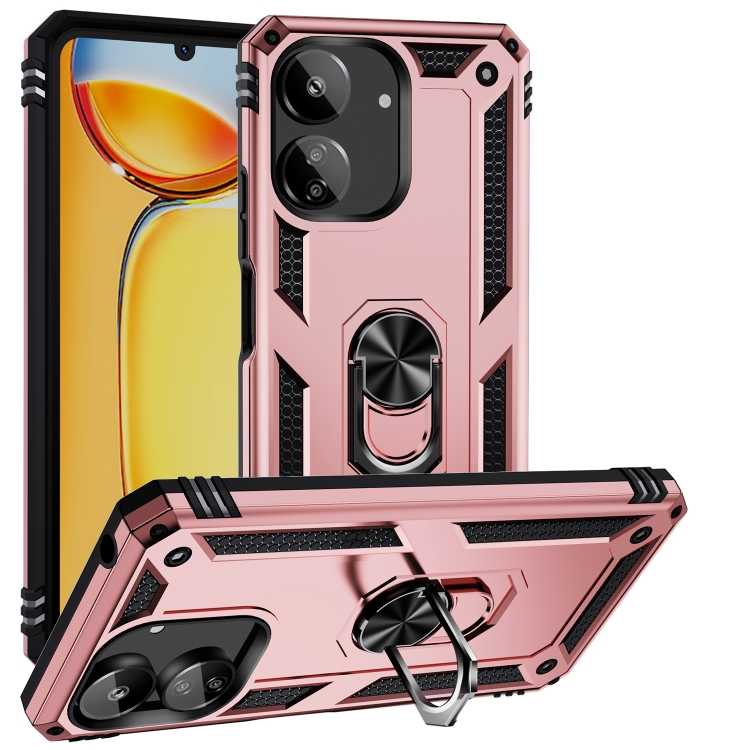 For Xiaomi Redmi 13C 4G/5G Shockproof TPU + PC Phone Case with Holder(Rose Gold)
For Xiaomi Redmi 13C 4G/5G Shockproof TPU + PC Phone Case with Holder(Rose Gold)