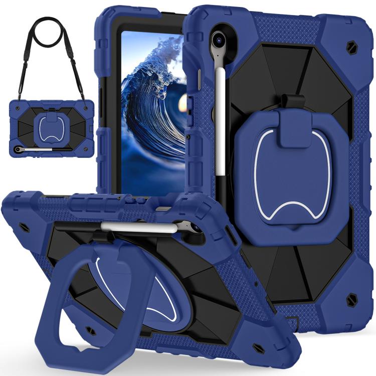 For Samsung Galaxy Tab S10 FE / S9 Contrast Color Robot Silicone Hybrid PC Tablet Case(Navy Black)
For Samsung Galaxy Tab S10 FE / S9 Contrast Color Robot Silicone Hybrid PC Tablet Case(Navy Black)