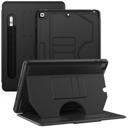 

For iPad 10.2 2021 / 2020 / 10.5 Notebook Magnetic Leather Tablet Case(Black)