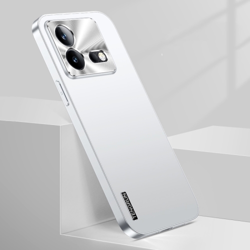 

For vivo iQOO Neo 8 Pro Streamer Series Micro Frosted Metal Paint PC Phone Case(Silver)