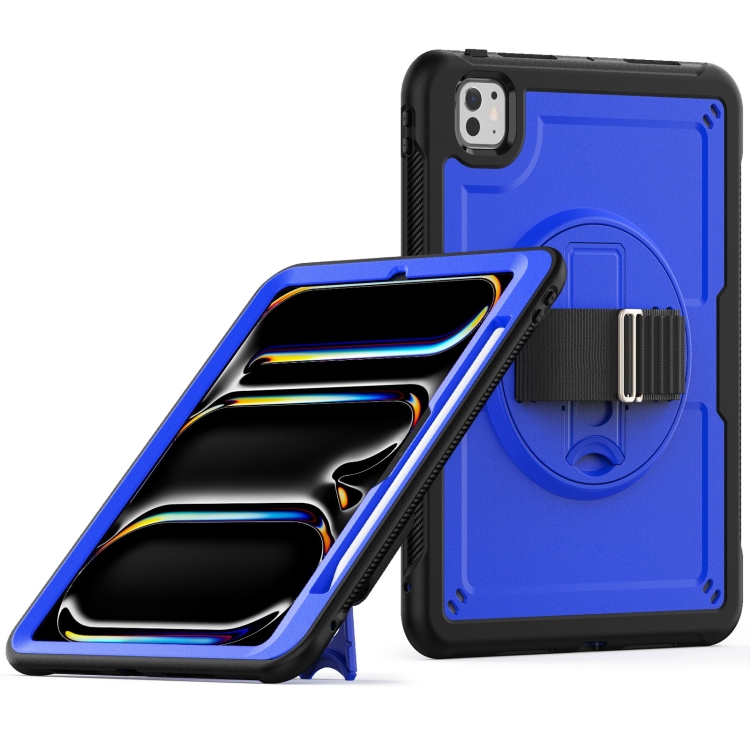 For iPad Pro 11 2024 Honeycomb Hand Grip Turntable Stand Tablet Case(Dark Blue)
For iPad Pro 11 2024 Honeycomb Hand Grip Turntable Stand Tablet Case(Dark Blue)