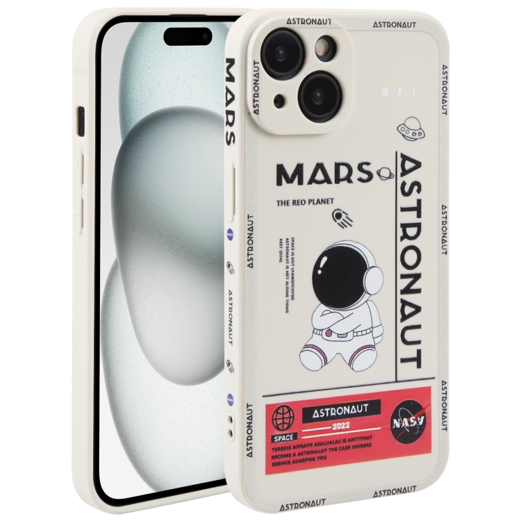 For iPhone 15 Plus Astronaut Pattern Silicone Straight Edge Phone Case(Mars Astronaut-White)
For iPhone 15 Plus Astronaut Pattern Silicone Straight Edge Phone Case(Mars Astronaut-White)