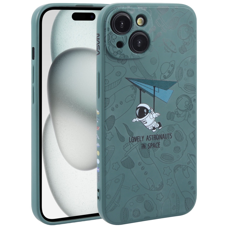 For iPhone 15 Plus Astronaut Pattern Silicone Straight Edge Phone Case(Lovely Astronaut-Green)
For iPhone 15 Plus Astronaut Pattern Silicone Straight Edge Phone Case(Lovely Astronaut-Green)