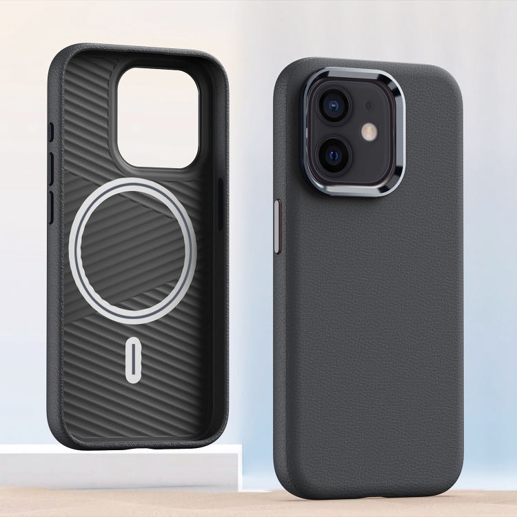 For iPhone 12 Metal Lens Frame Leather Magsafe Full Coverage Shockproof Phone Case(Grey)
For iPhone 12 Metal Lens Frame Leather Magsafe Full Coverage Shockproof Phone Case(Grey)