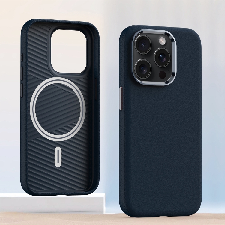 For iPhone 12 Pro Metal Lens Frame Leather Magsafe Full Coverage Shockproof Phone Case(Blue)
For iPhone 12 Pro Metal Lens Frame Leather Magsafe Full Coverage Shockproof Phone Case(Blue)