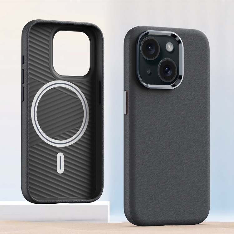 For iPhone 14 Metal Lens Frame Leather Magsafe Full Coverage Shockproof Phone Case(Grey)
For iPhone 14 Metal Lens Frame Leather Magsafe Full Coverage Shockproof Phone Case(Grey)