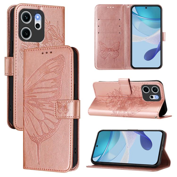 For OPPO Reno14 F 5G Embossed Butterfly Leather Phone Case(Rose Gold)
For OPPO Reno14 F 5G Embossed Butterfly Leather Phone Case(Rose Gold)